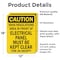 Signmission OSHA Regulations Area In Front Electrical Panel Must Be Kept Clear For 36 Inches, 12 in W x OS-2PACK-CS-D-1218-L-19216 - alternate 5